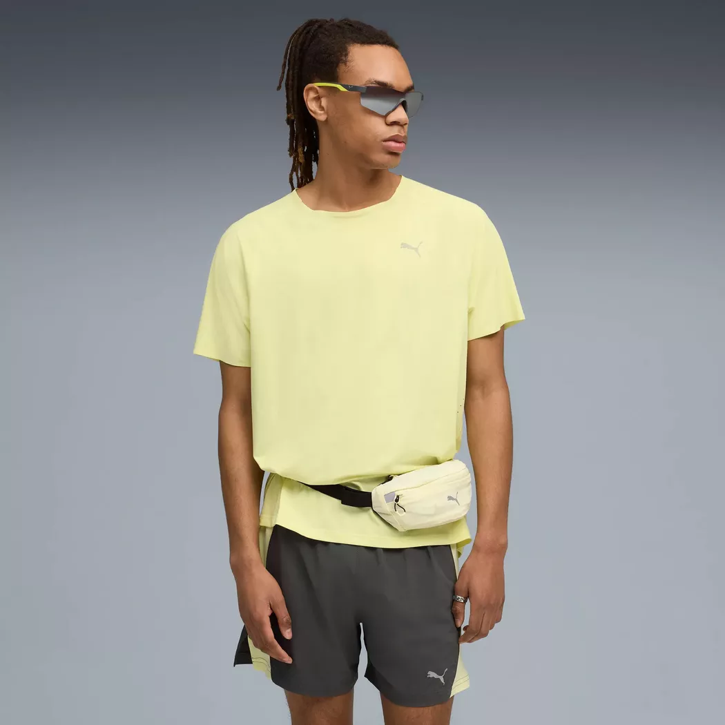 PUMA CLOUDSPUN Running T-Shirt Men Gold Moon Yellow M