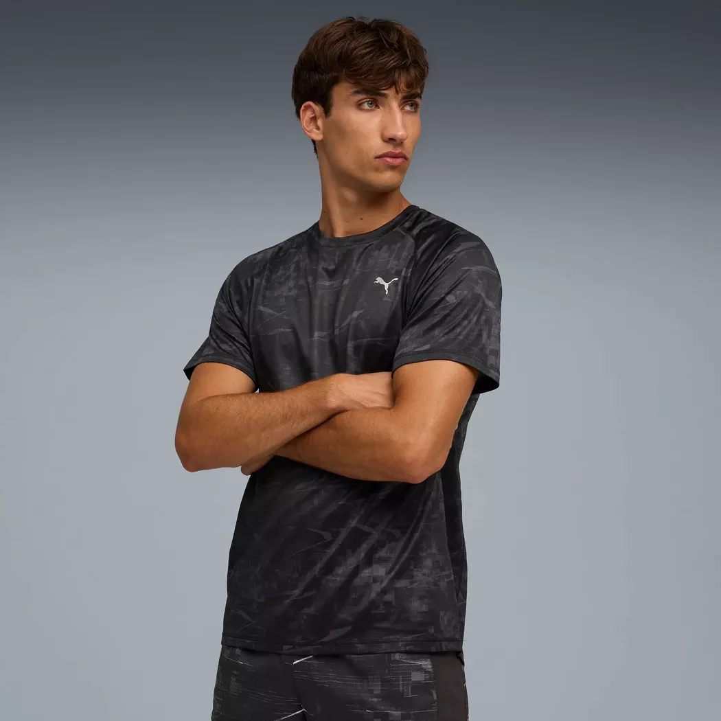 Puma M Pwrtrain Jacquard Tee Men Black M 2