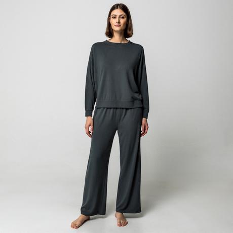 Manor Woman Pyjamahose Regular Fit Weites Bein  