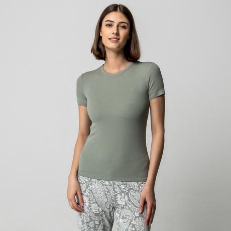 Manor Woman Maglia pigiama Body Fit Maniche Corte  