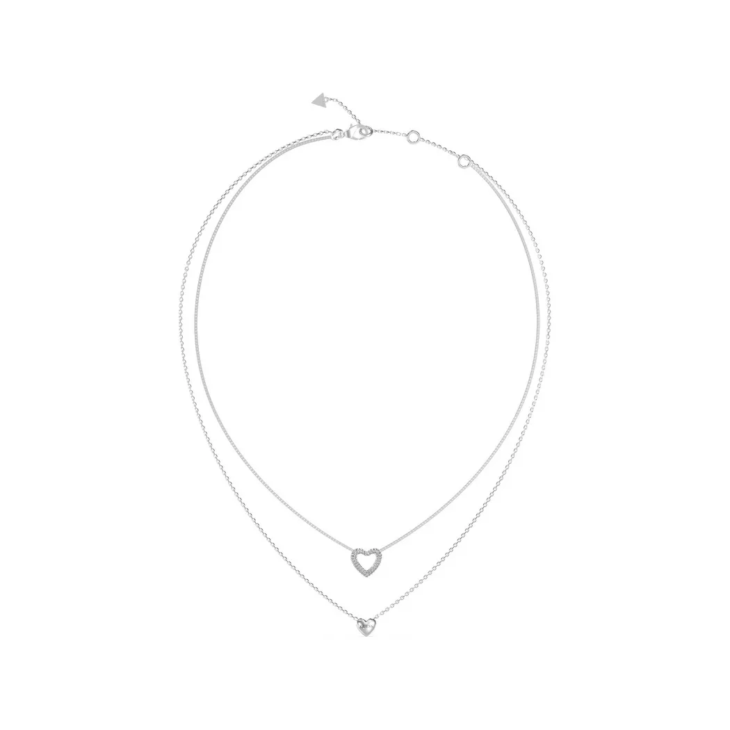Guess - Halskette, Beloved, 45.5CM, Silber