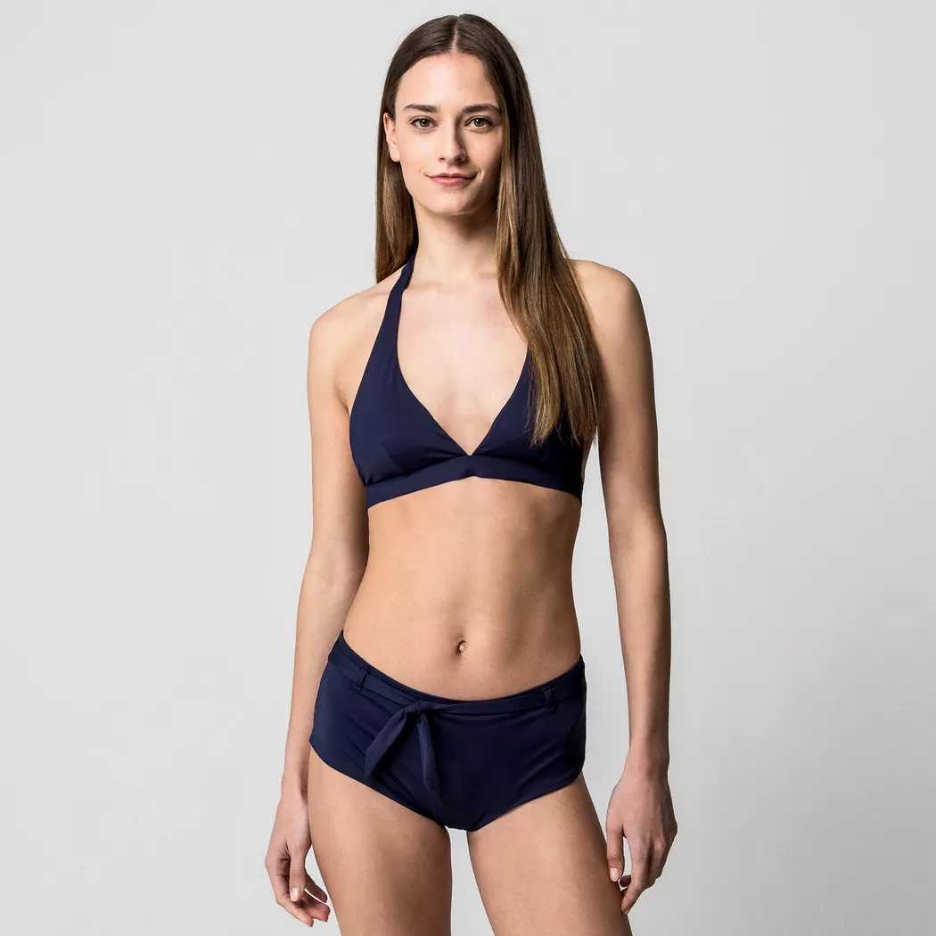 Manor Woman Neckholder Triangle Bikini Top Navy XL