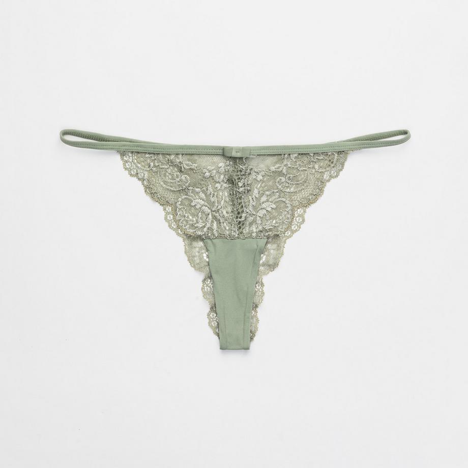 Manor Woman String Tanga en Dentelle Florale  