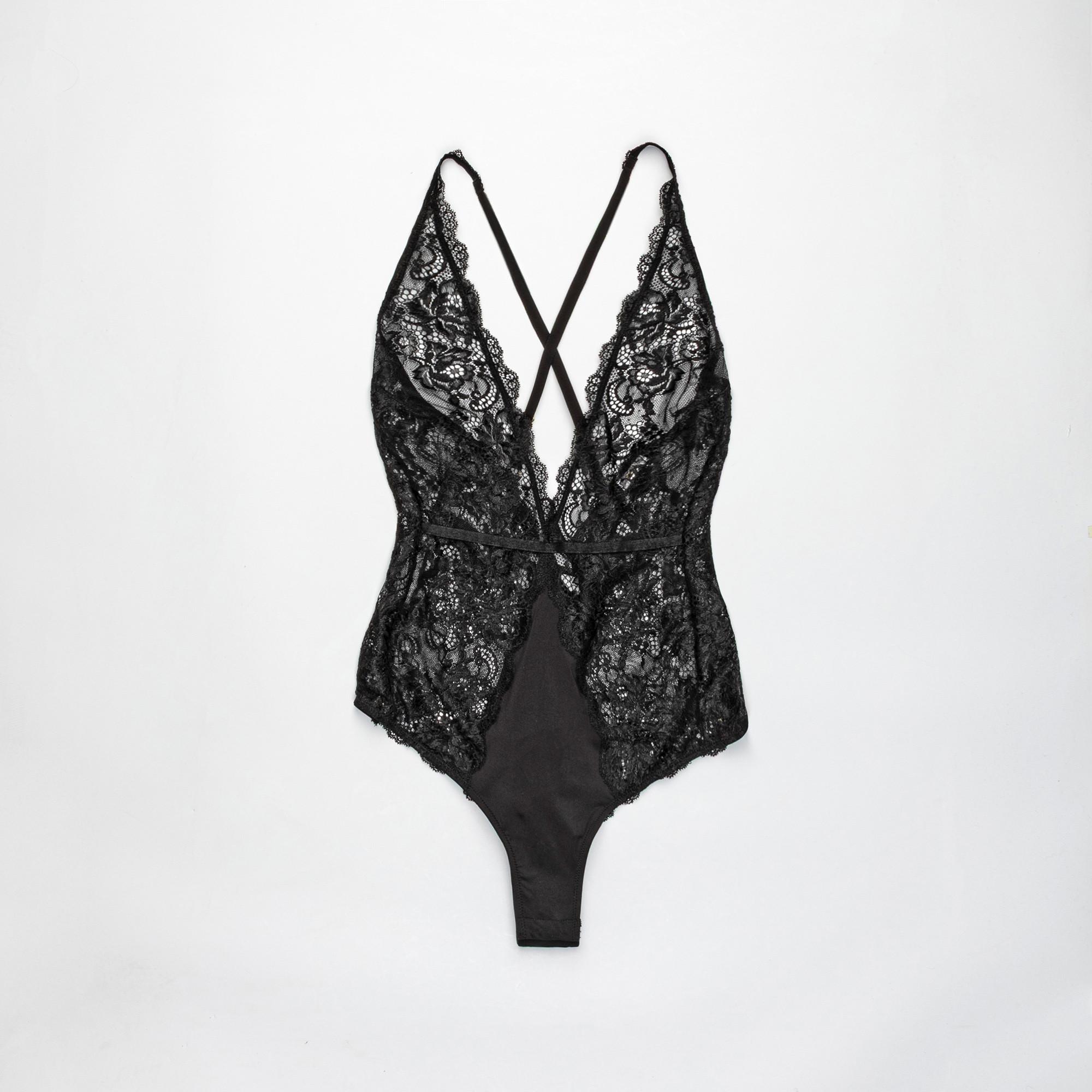 Manor Woman Spitzen V-Ausschnitt Body  