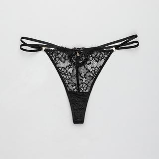 Manor Woman Spitzen String Tanga mit Zierschleife  