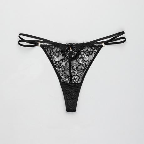 Manor Woman Spitzen String Tanga mit Zierschleife  