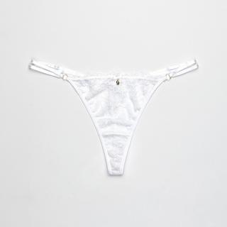 Manor Woman String en dentelle avec nœud décoratif  