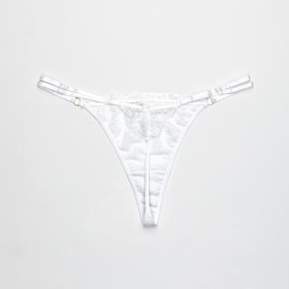 Manor Woman String en dentelle avec nœud décoratif  