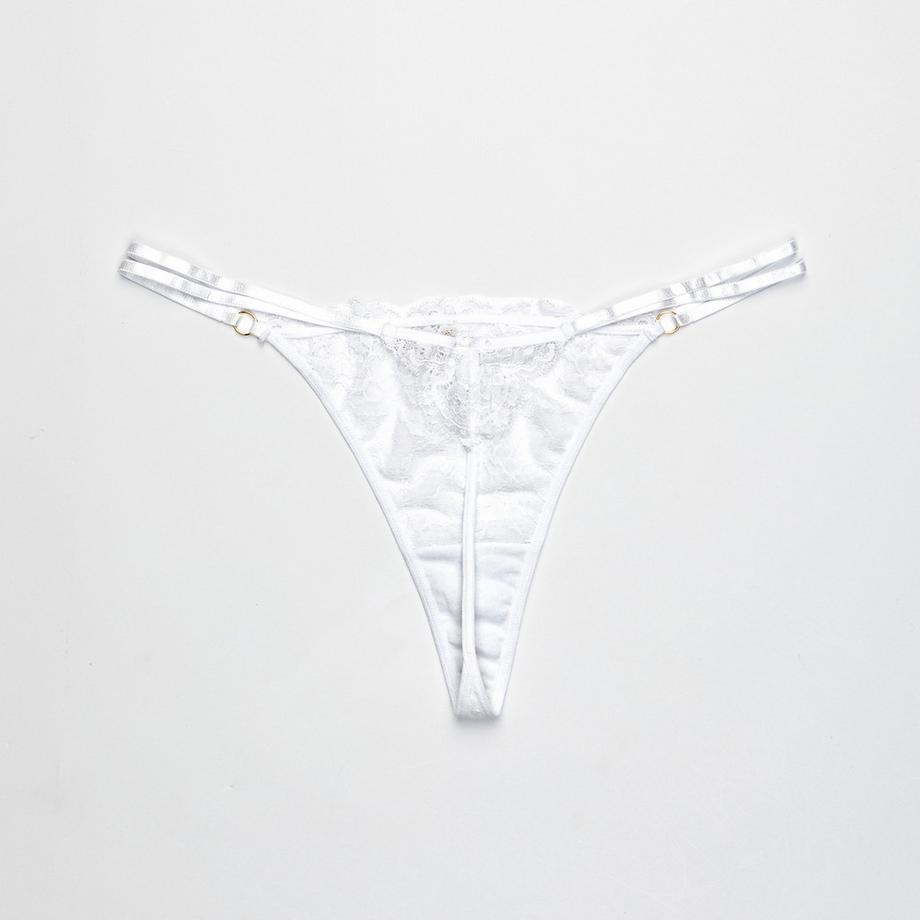 Manor Woman Spitzen String Tanga mit Zierschleife  