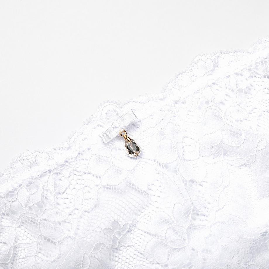 Manor Woman Spitzen String Tanga mit Zierschleife  