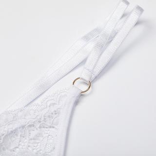 Manor Woman String en dentelle avec nœud décoratif  