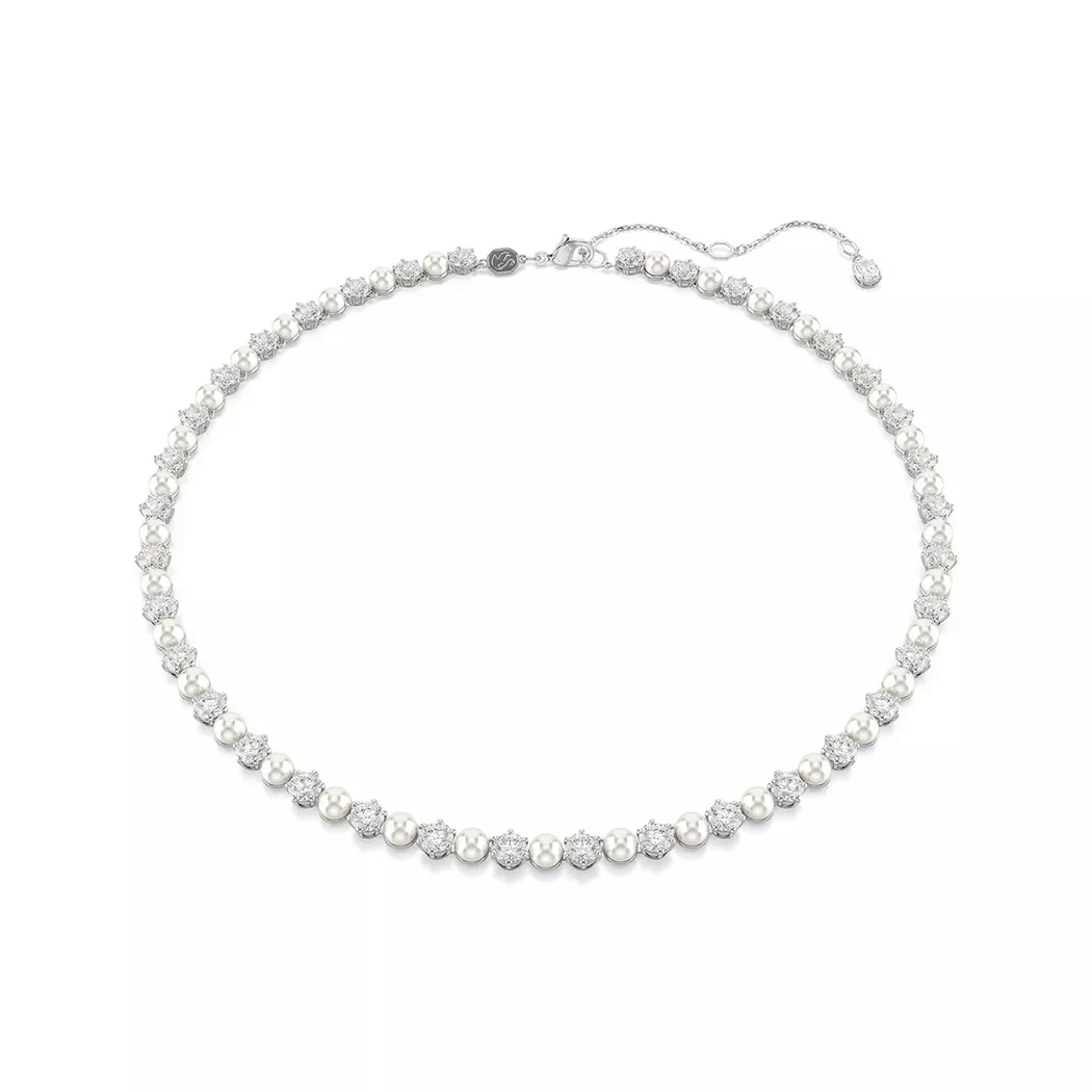 Swarovski - Halskette, Matrix, 41cm, Silberfarben