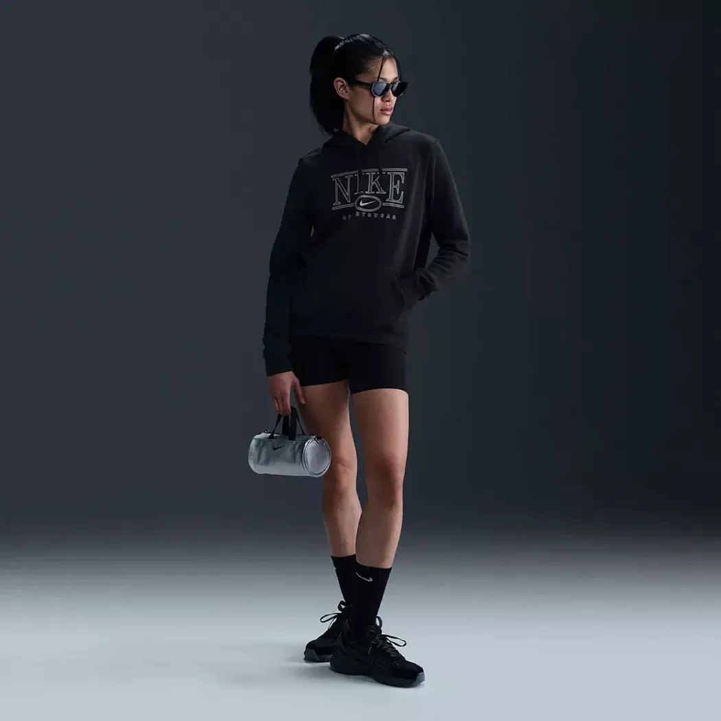 Sweatshirt NIKE SPORTSWEAR "W NSW TCH FLC WR FZ HDY 2", Damen, Gr. L, schwarz, schwarz, Obermaterial: 53% Baumwolle, 47% Polyester, Sweatshirts Sweatshirt, sportlicher Stil, für entspannte Freizeitaktivitäten