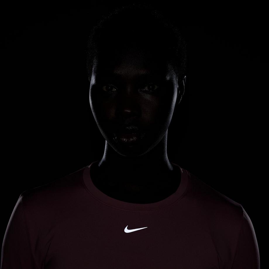 NIKE W NK ONE CLASSIC DF LS TOP T-shirt, col rond, manches longues 