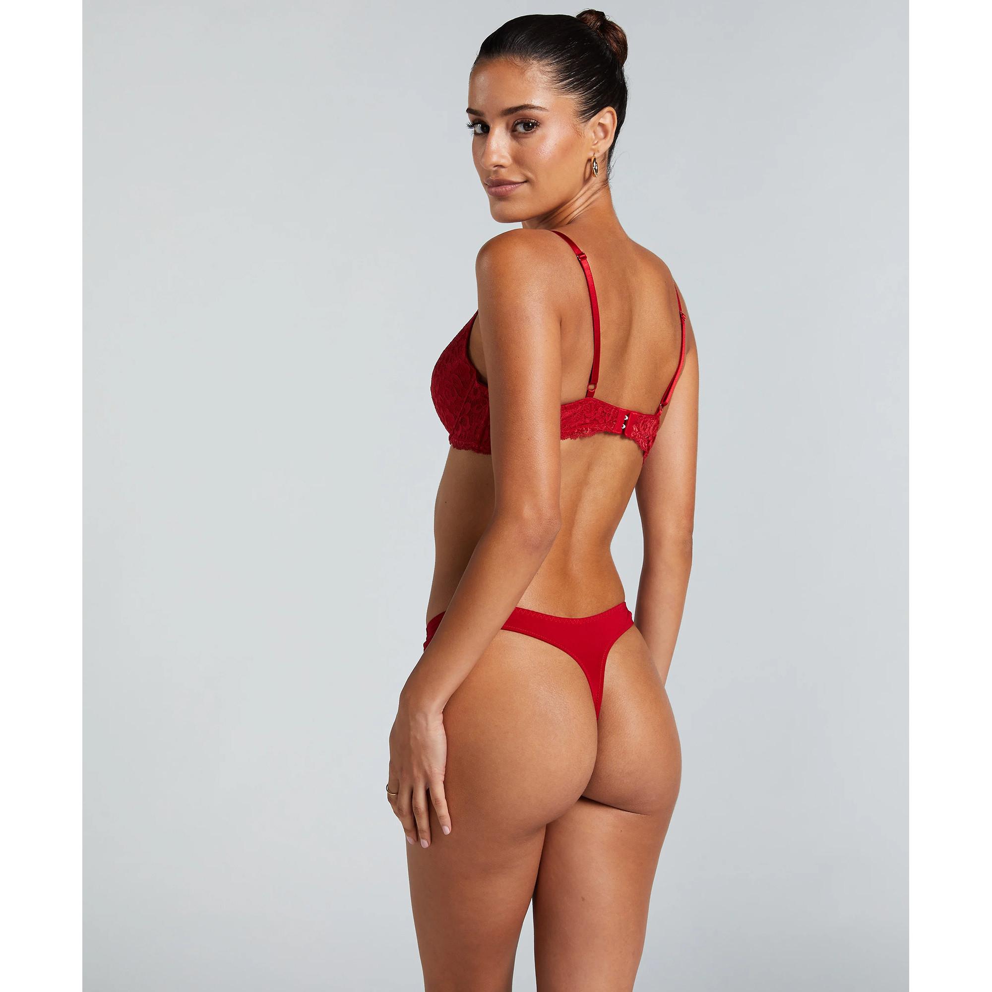 Hunkemöller Reggiseno Plunge Push-Up in Pizzo  