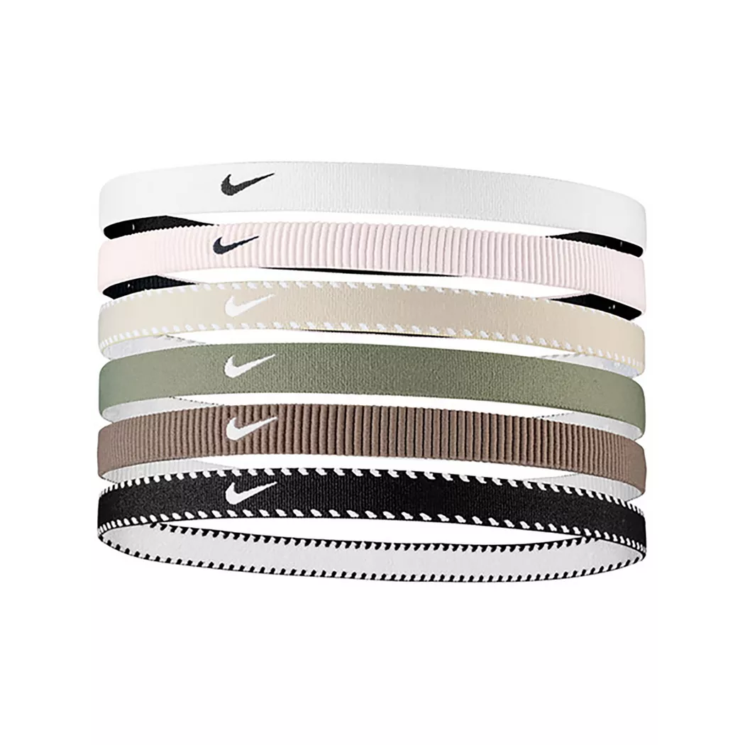 Nike - Haarband, Flex Classic Headbands 6pk, One Size, Weiss