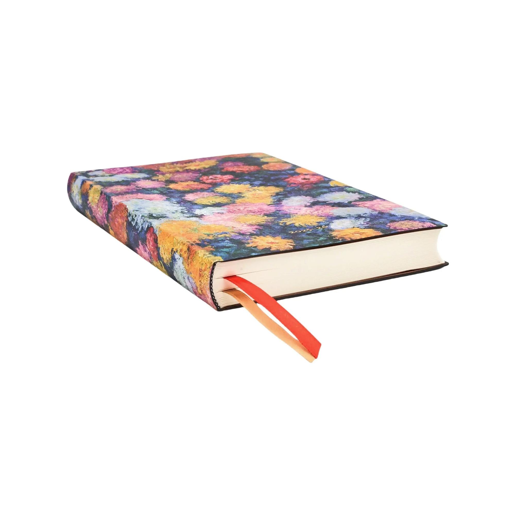 Paperblanks Agenda 2025 Monets Chrysanthemen 