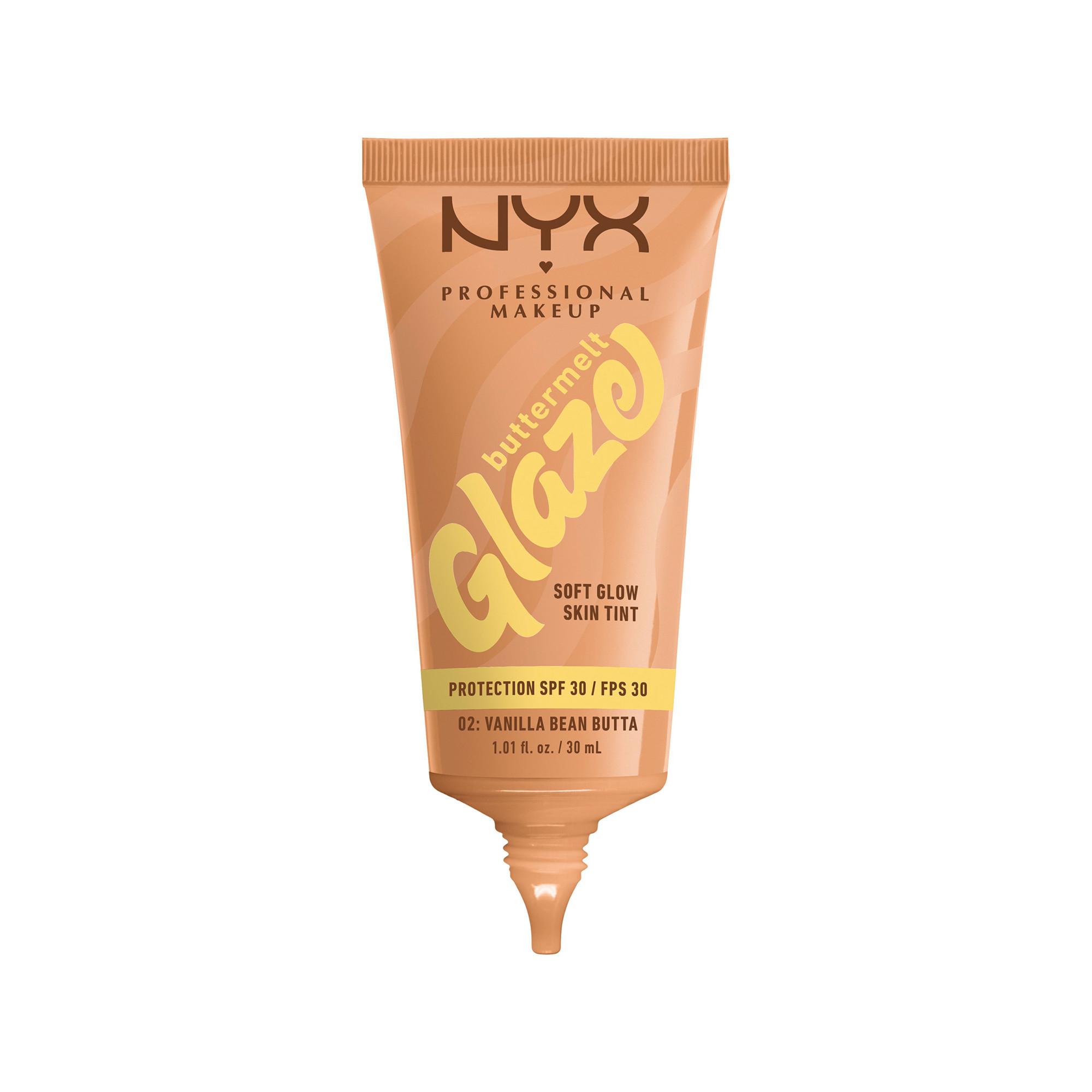 NYX-PROFESSIONAL-MAKEUP  Buttermelt Glaze Foundation LSF 30 