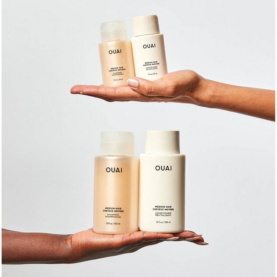 OUAI HAIRCARE Medium Hair Shampoo per capelli normali, Formato da viaggio 