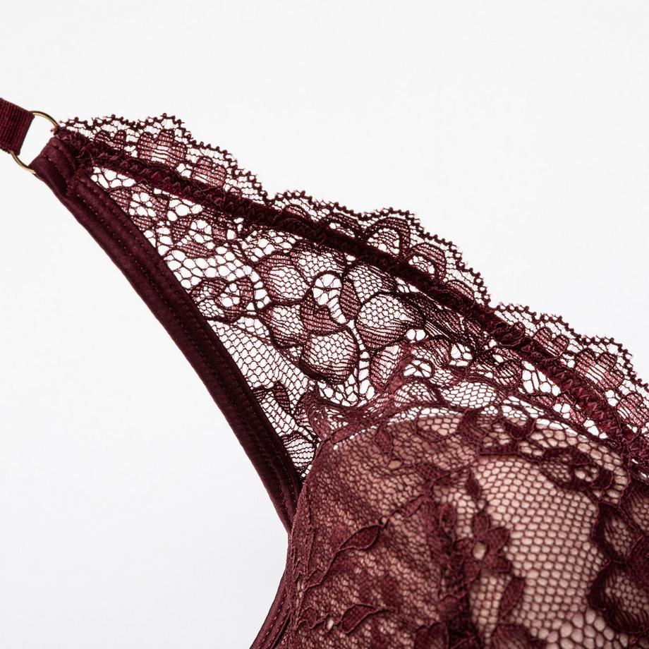 Manor Woman Soutien-gorge à armatures rembourré avec dentelle  