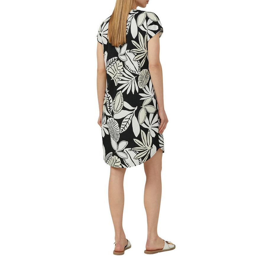 S. Oliver Red Label Blusenkleid mit Blumenmuster Kurzarm  