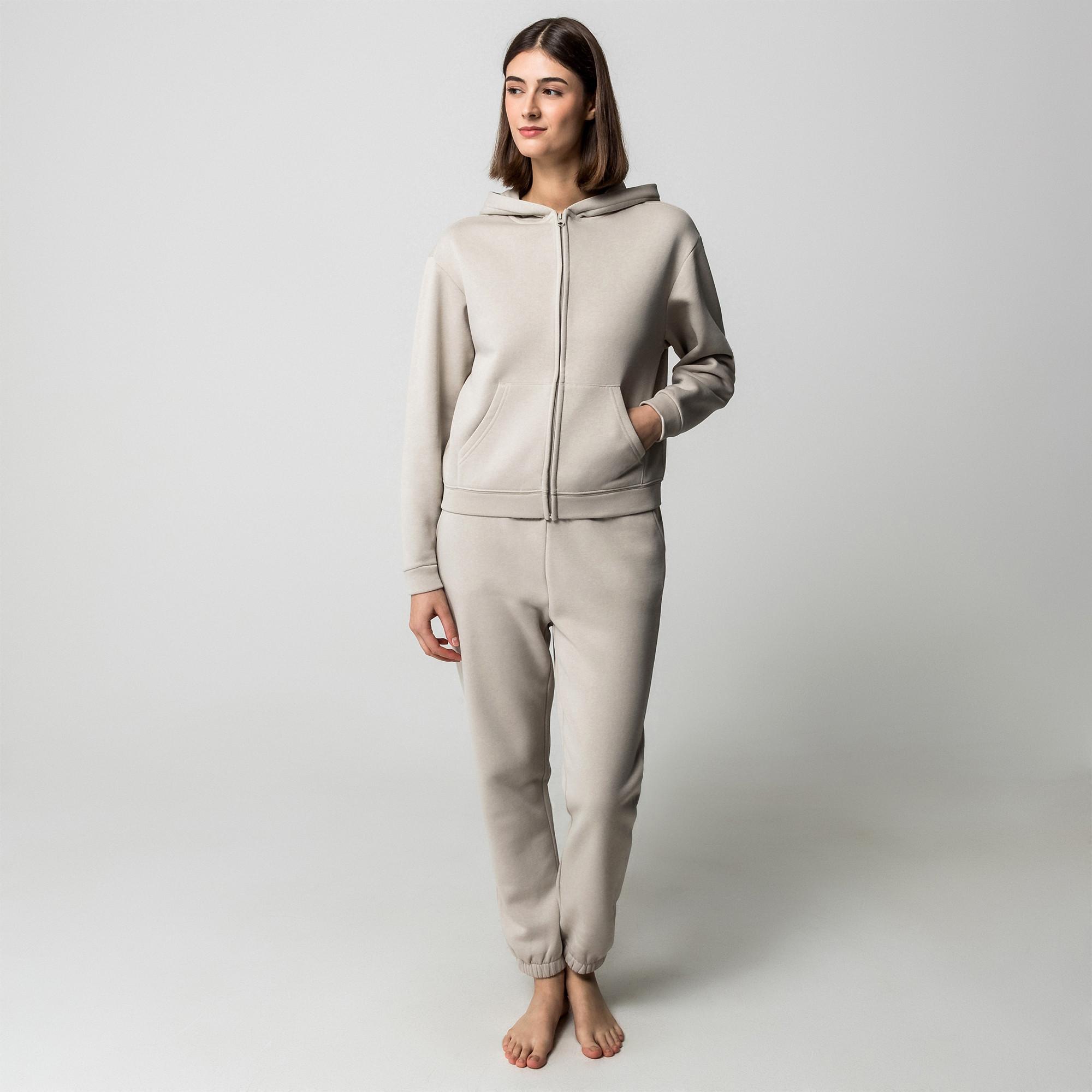 Manor Woman Maglia Pigiama Full Zip Cappuccio  