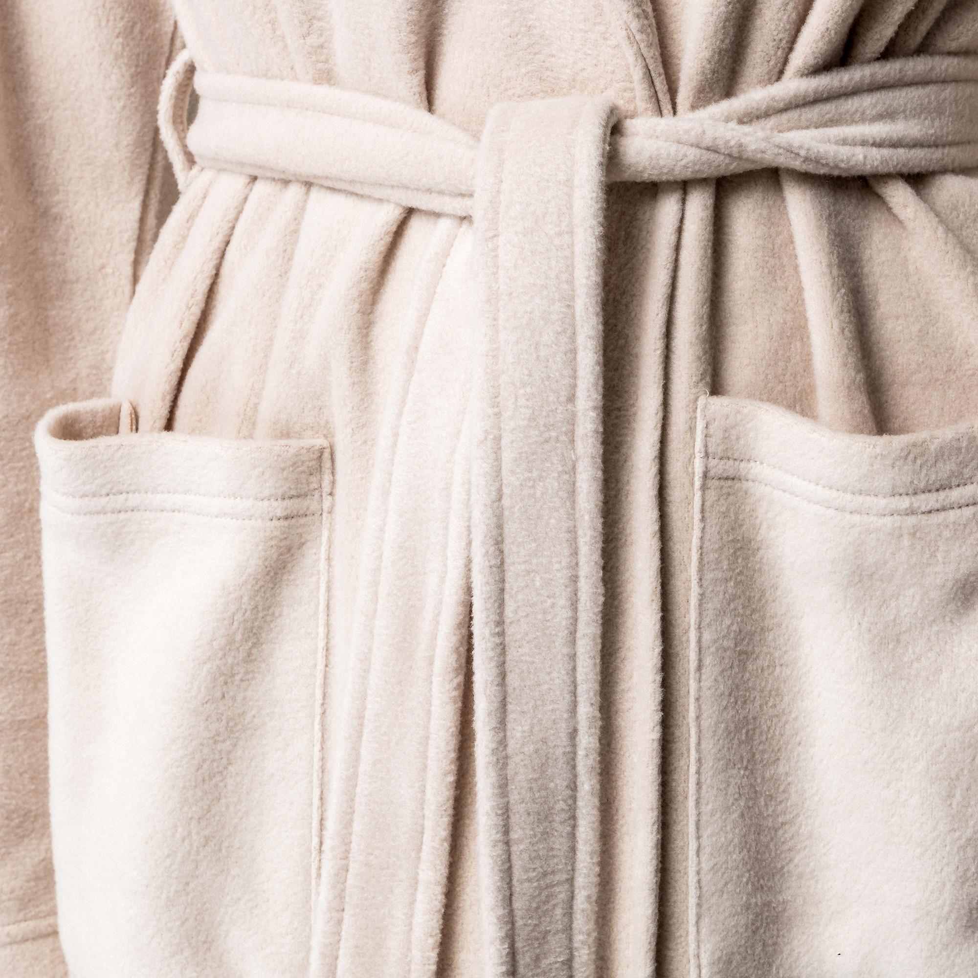 Manor Woman Kapuzen Fleece Bademantel  