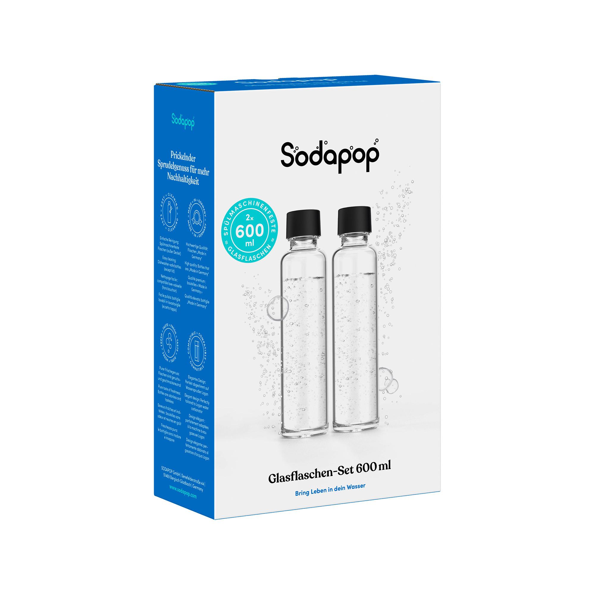 Sodapop Glass Wassersprudler-Flaschenset 