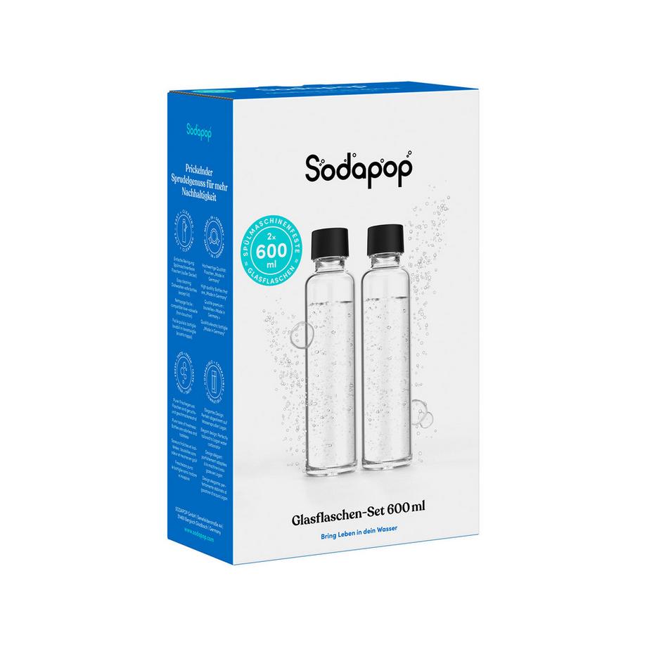 Sodapop Set bottiglie per gasatore d'acqua Glass 
