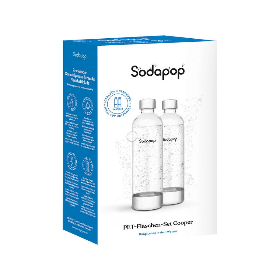 Sodapop Set bottiglie per gasatore d'acqua Cooper 