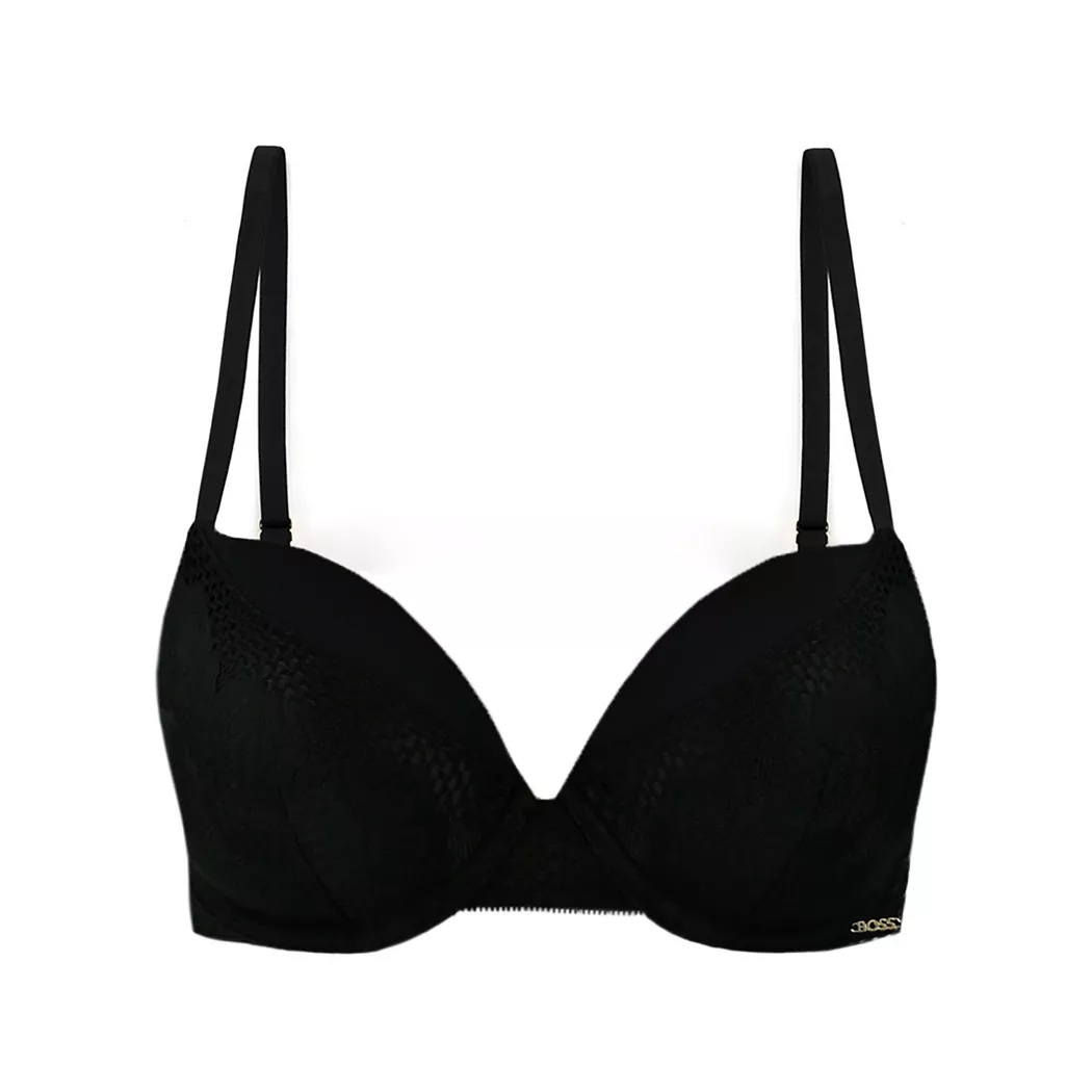Boss - BH mit Push up Effekt, für Damen, Black, Größe 75C