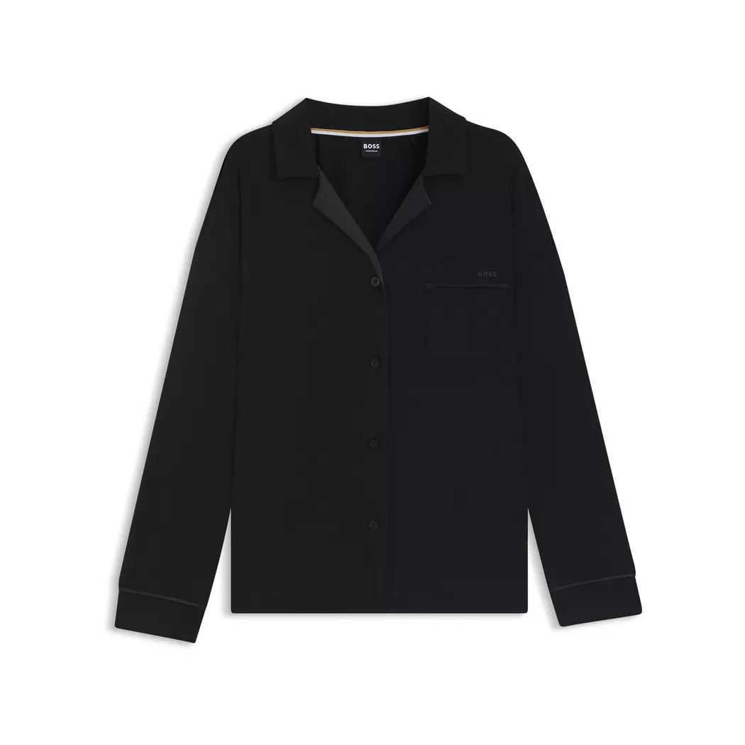 Boss - Pyjama Oberteil, für Damen, Black, Größe M