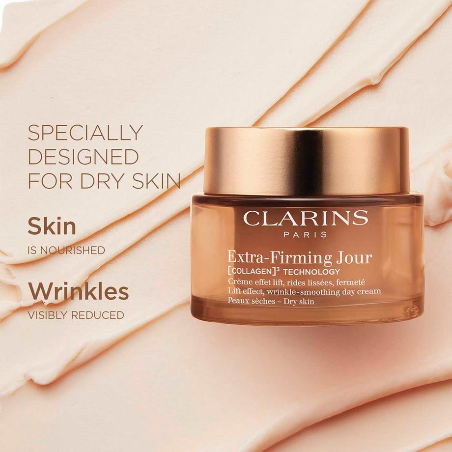 CLARINS  Extra-Firming Jour - Straffende Tagescreme für das Gesicht für trockene Haut (nachfüllbar) 