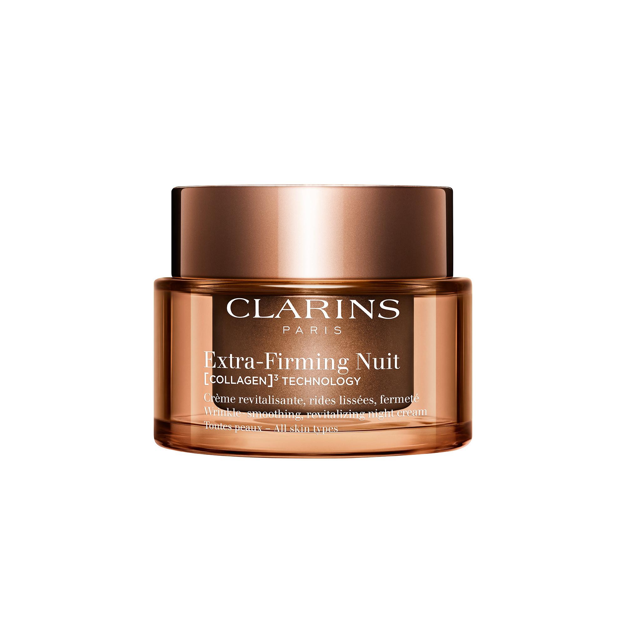 CLARINS  Extra-Firming Nuit Toutes Peaux [COLLAGEN]³ Technology - Recharge 