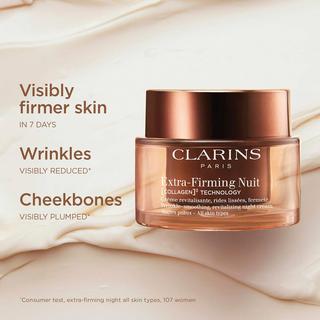 CLARINS  Extra-Firming Nuit Toutes Peaux [COLLAGEN]³ Technology - Recharge 