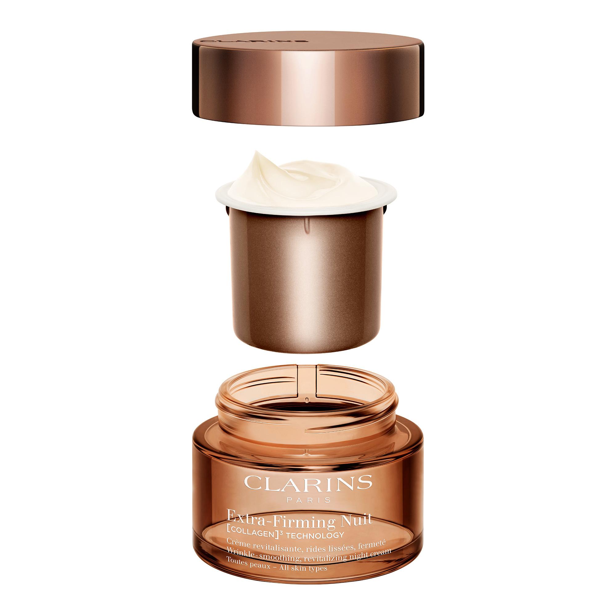 CLARINS  Extra-Firming Nuit Toutes Peaux [COLLAGEN]³ Technology - Recharge 