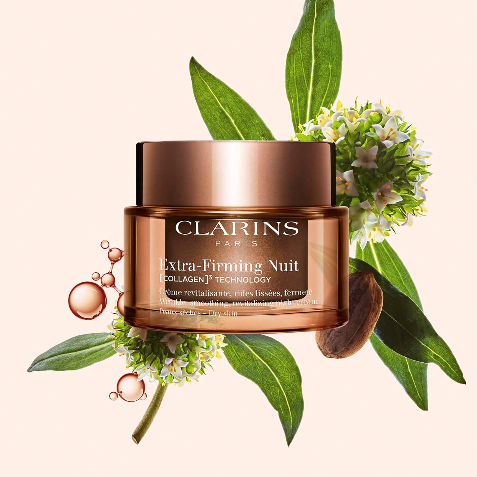 CLARINS  Extra-Firming Nuit Peaux Sèches [COLLAGEN]³ Technology 