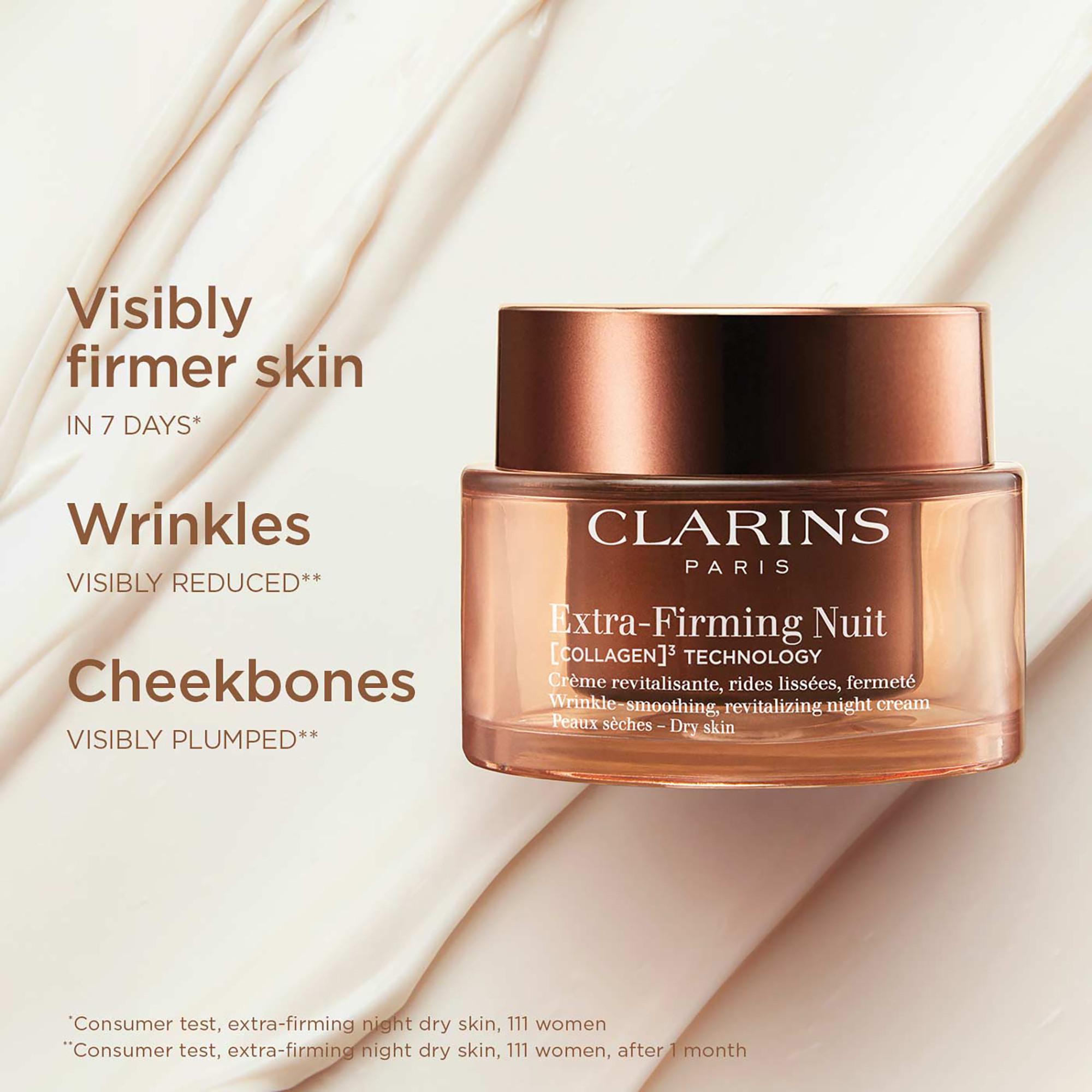 CLARINS  Extra-Firming Nuit Peaux Sèches [COLLAGEN]³ Technology 