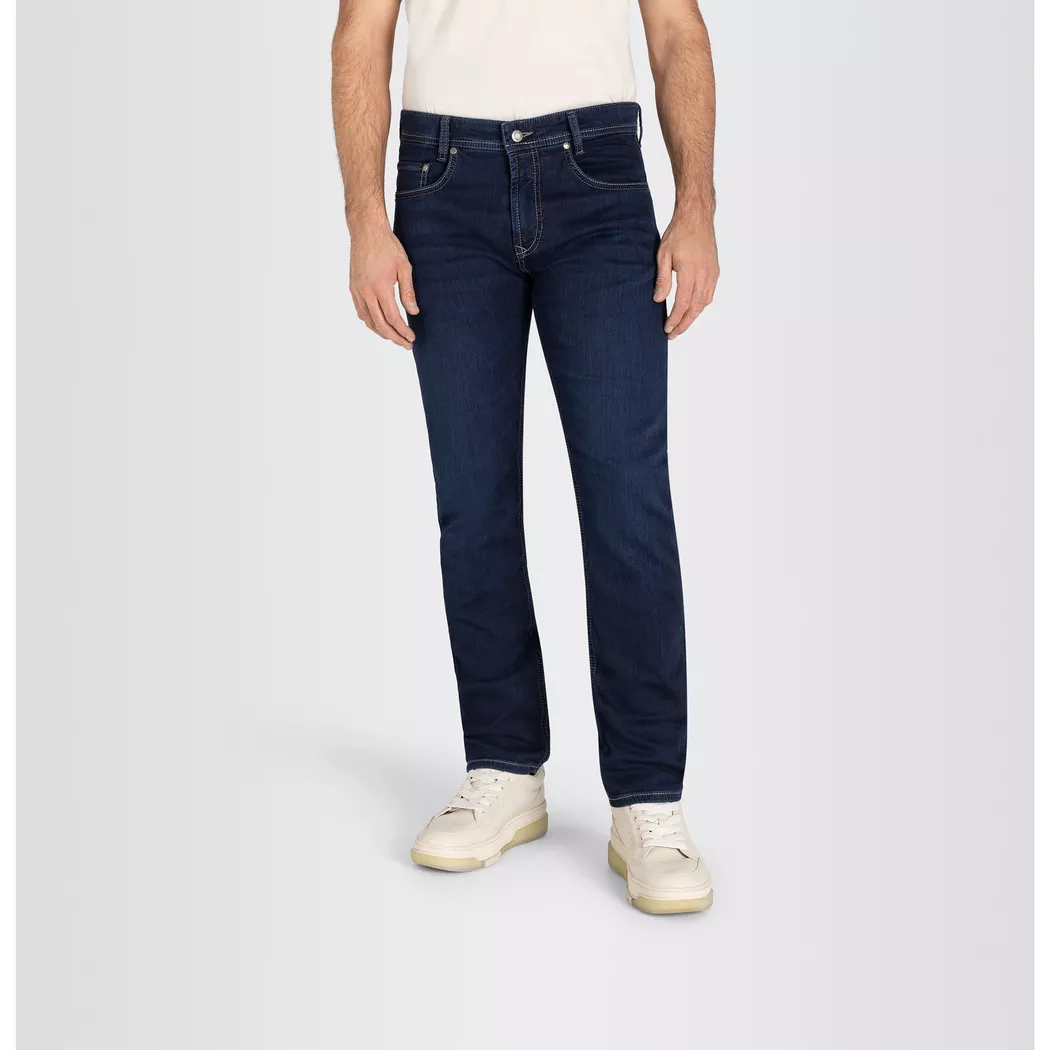 Straight-Jeans MAC "Flexx-Driver", Herren, Gr. 32, Länge 30, blau (3d blau rinsed wash), Denim/Jeans, Obermaterial: 87% Baumwolle, 9% Polyester, 4% Elasthan, Jeans Straight-Jeans, super elastisch