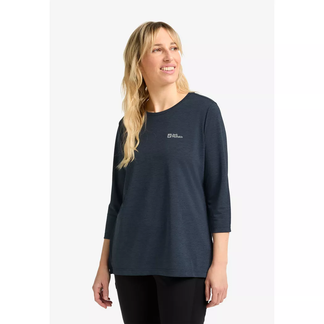 Jack Wolfskin - T-Shirt, Crosstrail 3/4 T W, L, Nachtblau