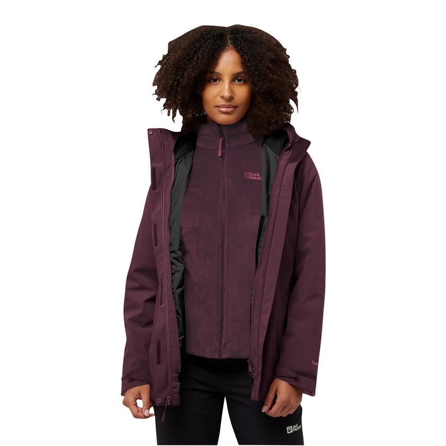 Jack Wolfskin Rotwand 3In1 Jkt W Giacca, 3 in 1 