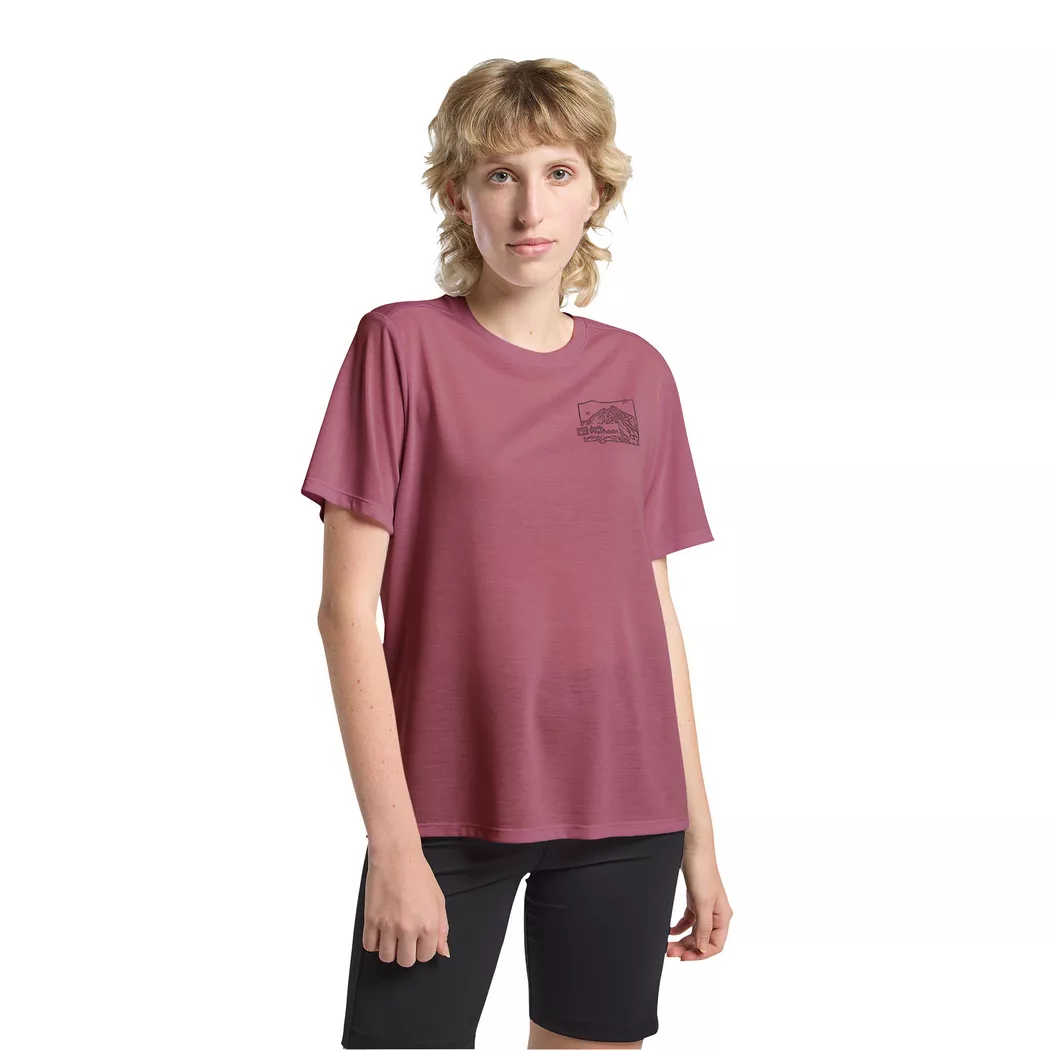 Jack Wolfskin - T-Shirt, Vonnan Graphic T W, XL, Bordeaux