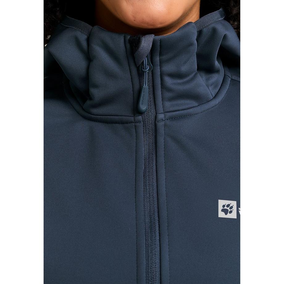 Jack Wolfskin Windhain Hoody W Giacca in softshell con cappuccio 