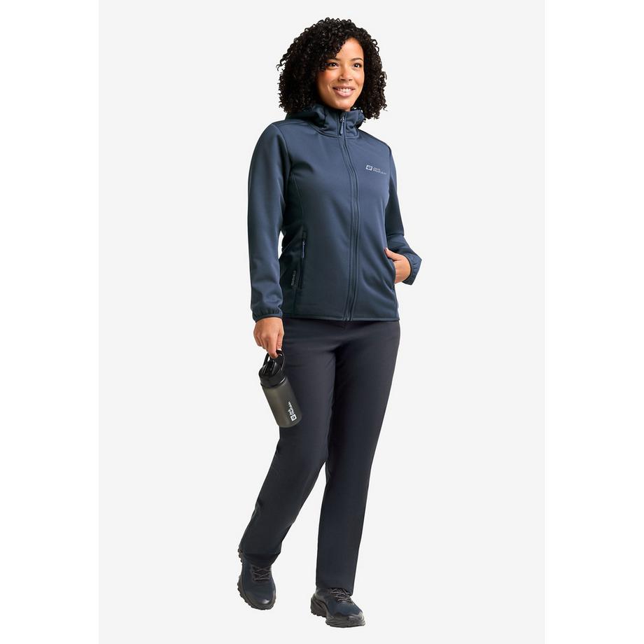 Jack Wolfskin Windhain Hoody W Giacca in softshell con cappuccio 