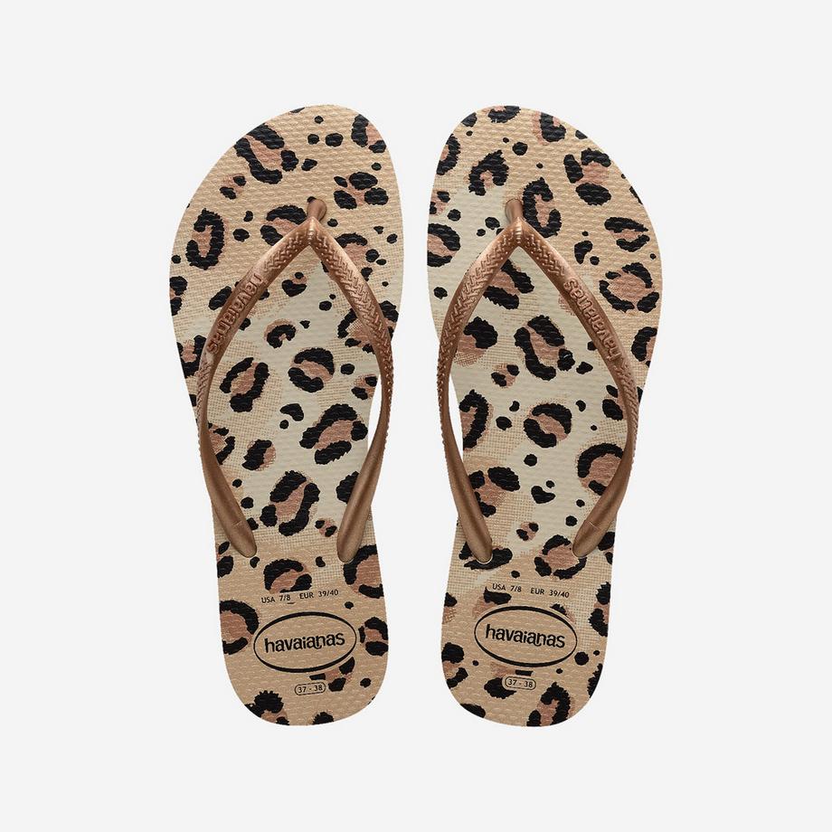 havaianas Slim Animals Leopard Print Tongs  