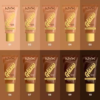 NYX-PROFESSIONAL-MAKEUP  Buttermelt Glaze Foundation LSF 30 