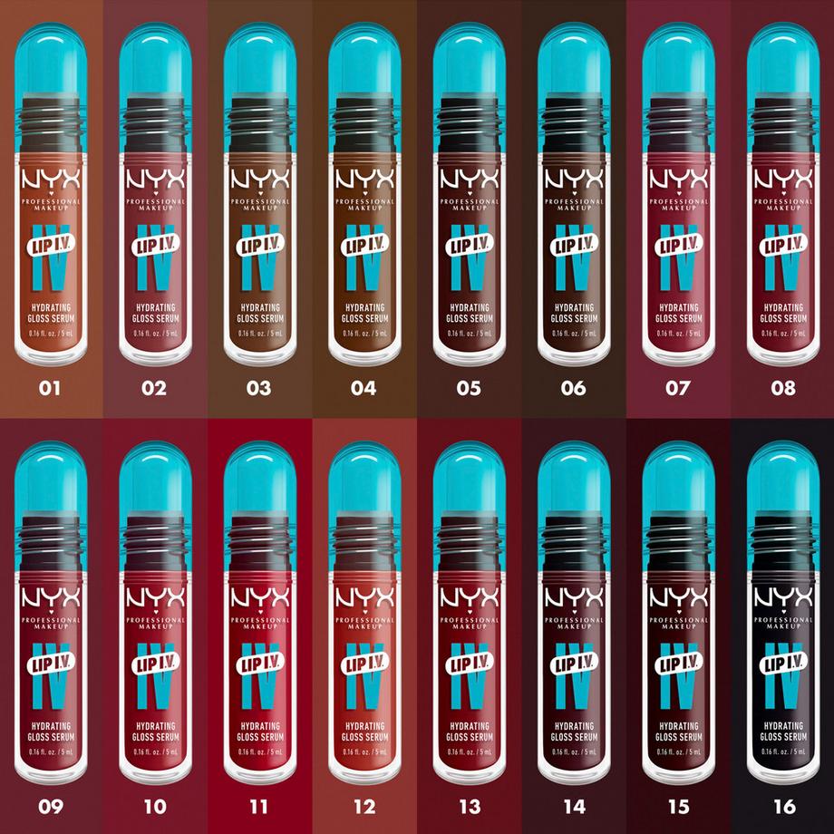 NYX-PROFESSIONAL-MAKEUP  Lip IV Hydrating Lip Gloss Stain 