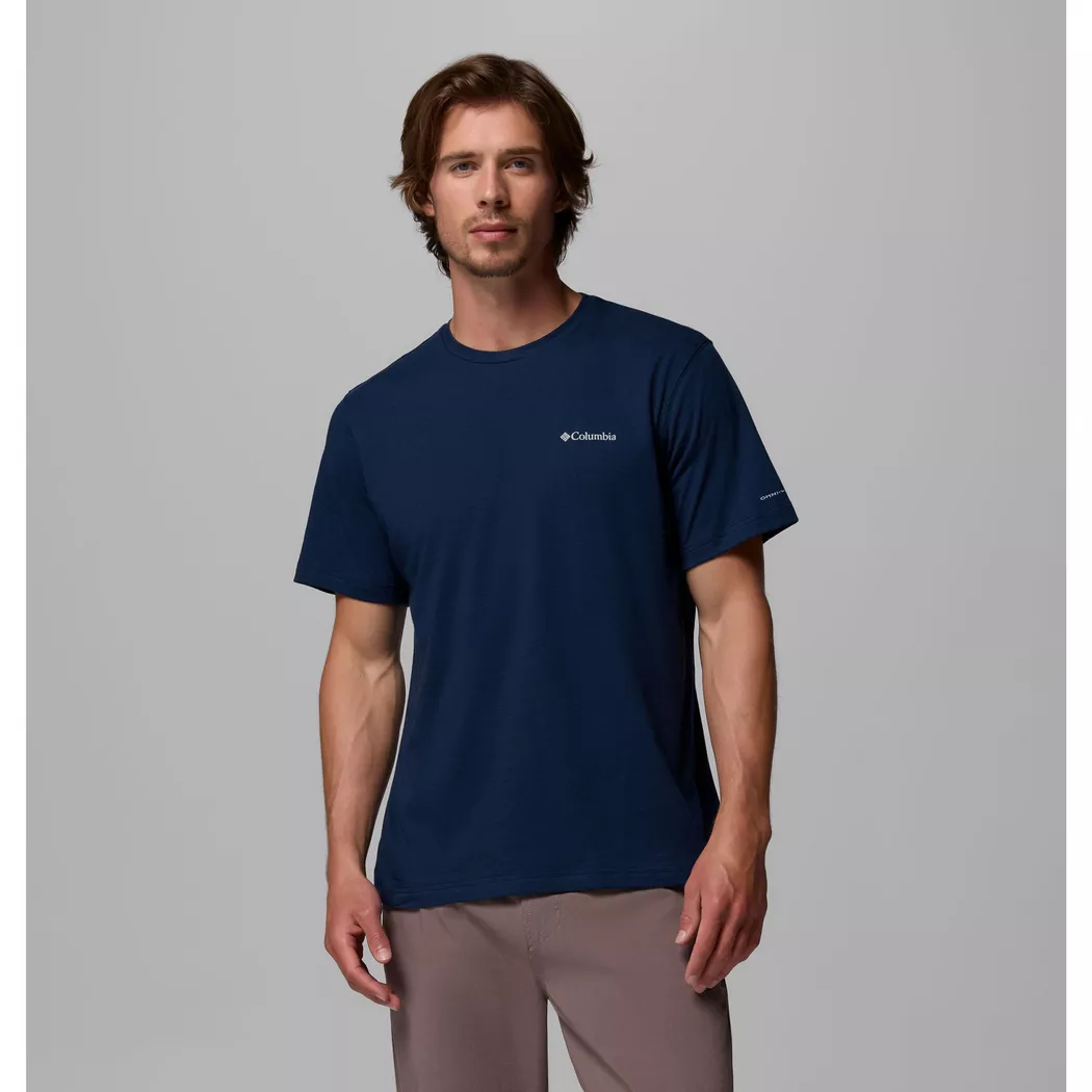 Columbia Thistletown Hills Short Sleeve T-Shirt Dark Blue XXL