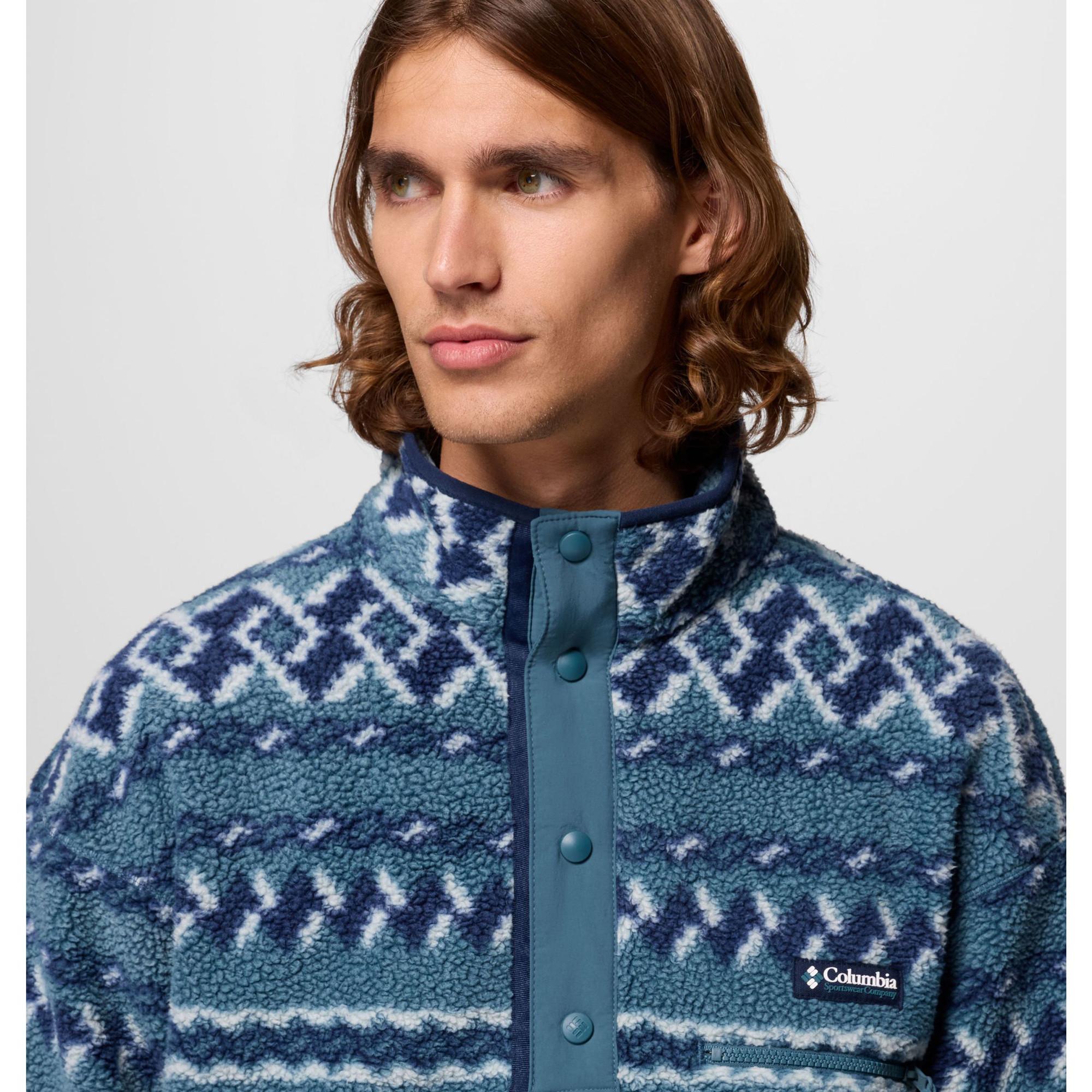 Columbia Helvetia™ II Printed Half Snap Fleece Fleecepullover, Half-Zip 