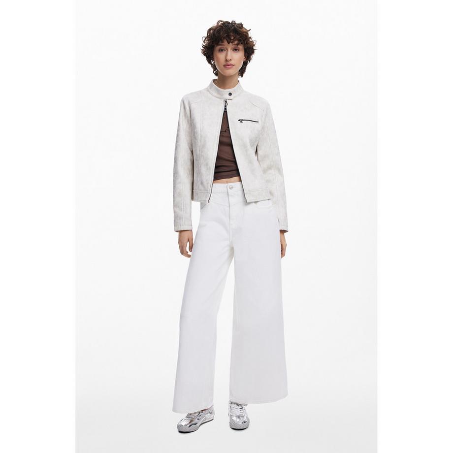 Desigual Giacca aderente in similpelle  